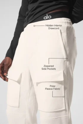 Polar Fleece Ridge Cargohose – Elfenbein