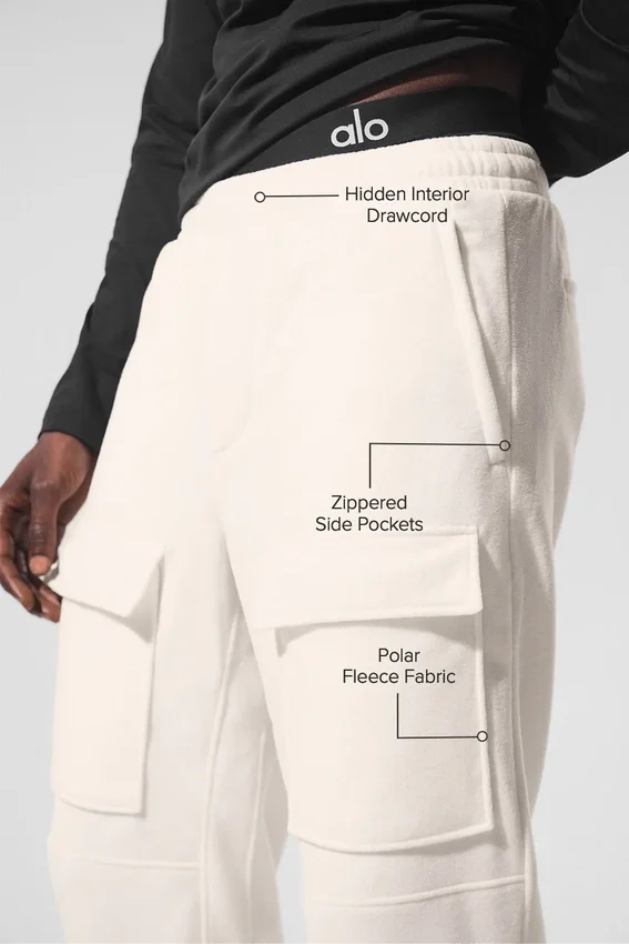 Polar Fleece Ridge Cargohose – Elfenbein