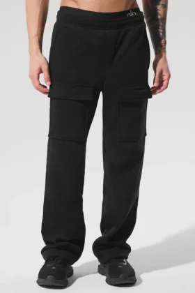 Polar Fleece Ridge Cargohose – Schwarz
