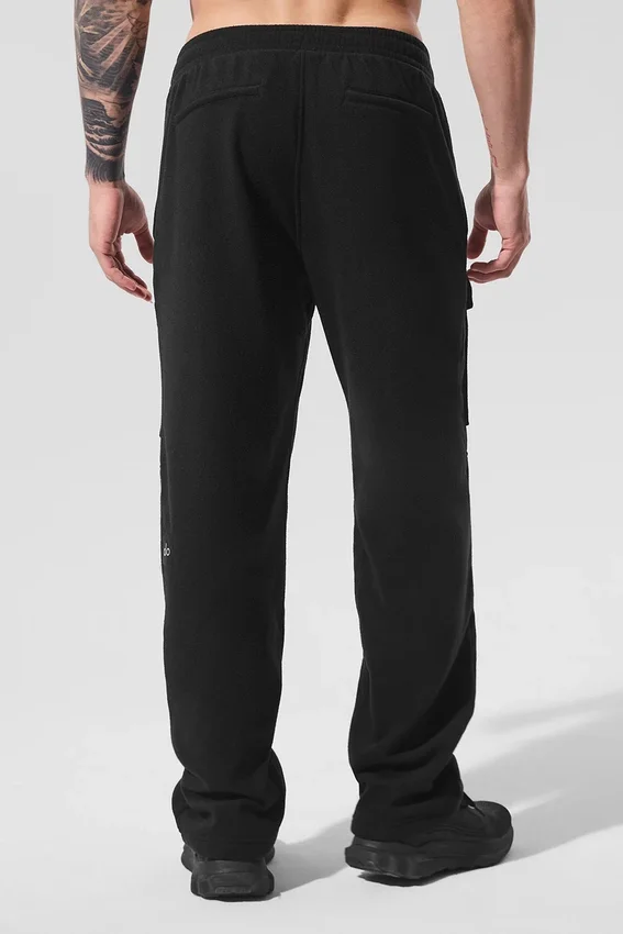 Polar Fleece Ridge Cargohose – Schwarz