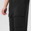Polar Fleece Ridge Cargohose – Schwarz