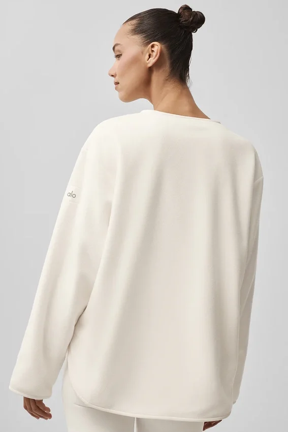 Polar Fleece Take Note Jacke – Elfenbein