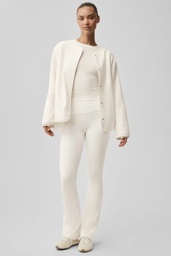 Polar Fleece Take Note Jacke – Elfenbein