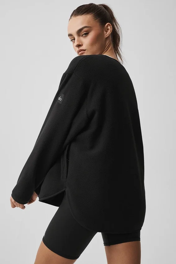 Polar Fleece Take Note Jacke – Schwarz