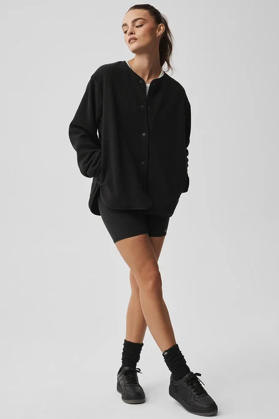 Polar Fleece Take Note Jacke – Schwarz