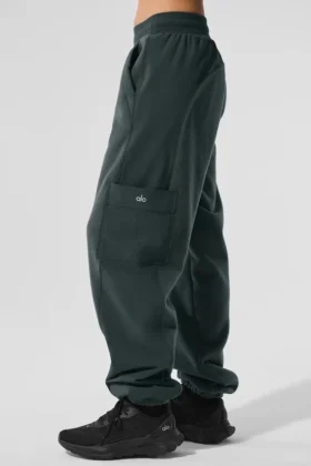 Polar Fleece Wintry Mix Hose – Anthrazitgrün