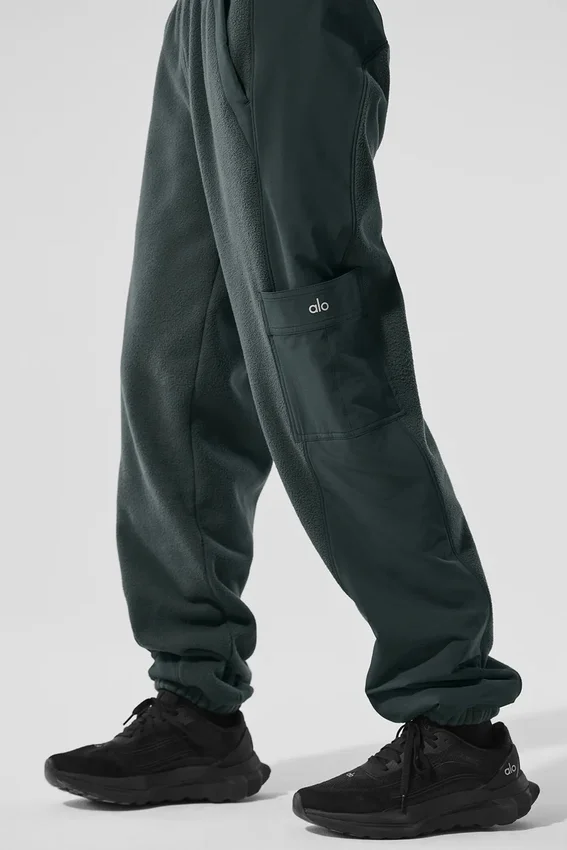 Polar Fleece Wintry Mix Hose – Anthrazitgrün