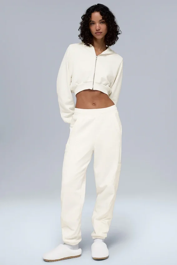Polar Fleece Wintry Mix Hose – Elfenbein
