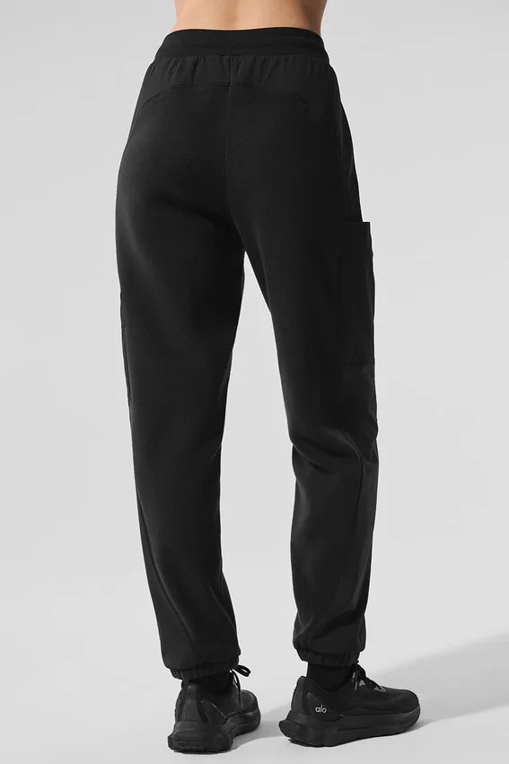 Polar Fleece Wintry Mix Hose – Schwarz
