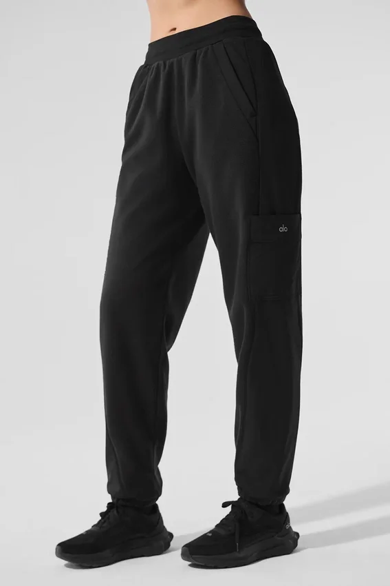 Polar Fleece Wintry Mix Hose – Schwarz