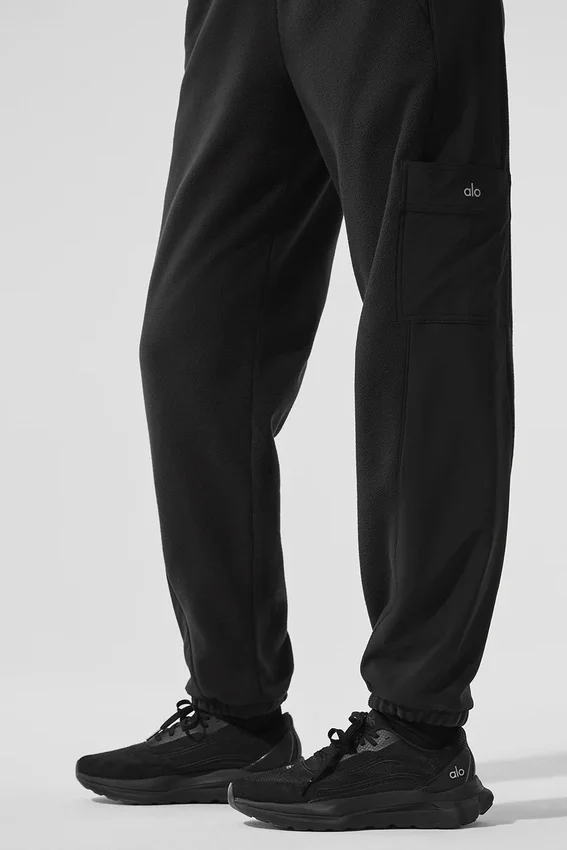 Polar Fleece Wintry Mix Hose – Schwarz