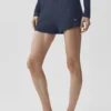 Pullover High-Waist Sunlit Shorts – Navy