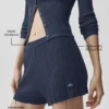 Pullover High-Waist Sunlit Shorts – Navy