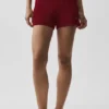 Pullover High-Waist Sunlit Shorts – Summer Romance Red