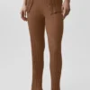 Pullover-Hose mit High-Waist und geradem Bein – „Sunlit“ – „Sun Kissed Brown“