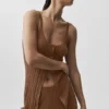 Pullover „Sunlit Button Down Top“ – Sun Kissed Brown