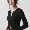 Pullover „Sunlit Cardigan“ – Schwarz