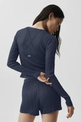 Pullover „Sunlit“ – Marineblau
