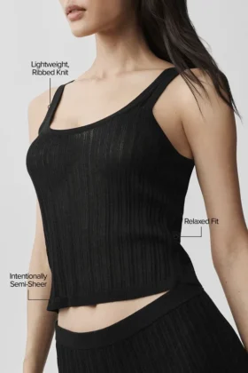 Pullover Sunlit Top – Schwarz