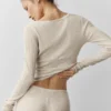 Pullover „Unwind“ mit Langarmshirts – Oatmeal Heather