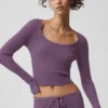 Pullover „Unwind“ mit Langarmshirts – Plum Kiss