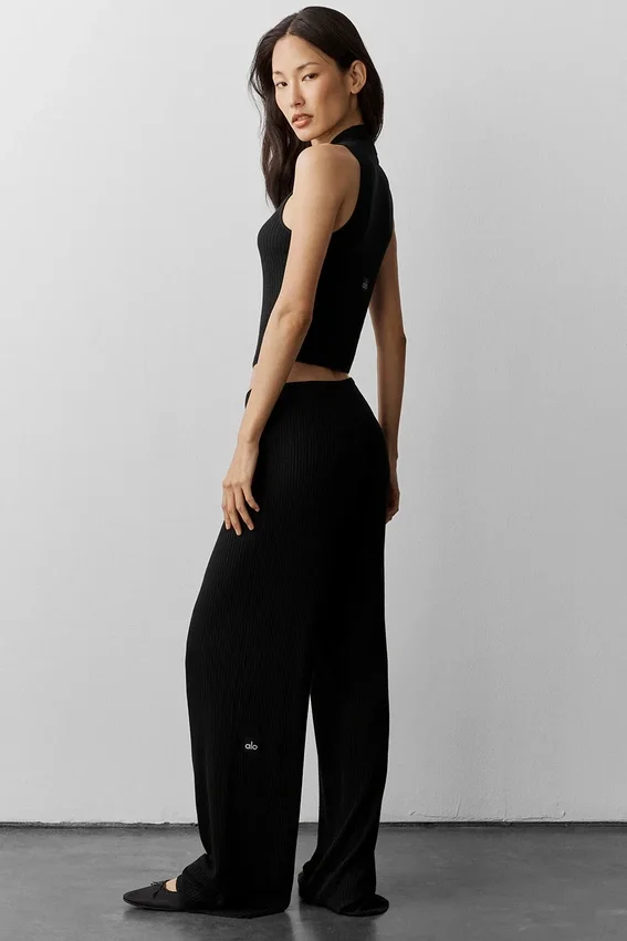 Pullover „Unwind“ ohne Ärmel – Schwarz
