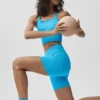 5" Seamless Ribbed Favorite Shorts – Azurblau