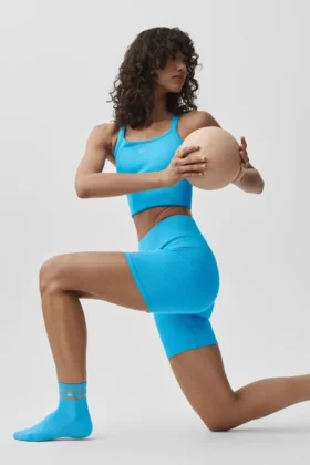 Pulse Grip-Socken für Damen – Azurblau