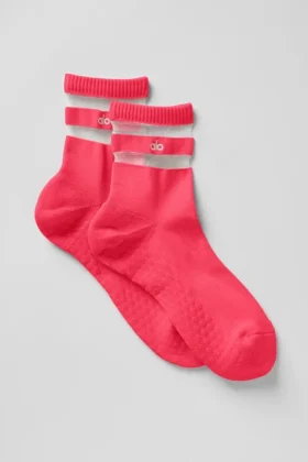 Pulse Grip-Socken für Damen – Candy Red