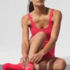 Pulse Grip-Socken für Damen – Candy Red