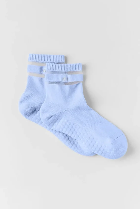 Pulse Grip-Socken für Damen – Hellblau „Provence“