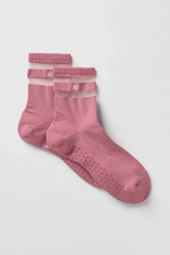 Pulse Grip-Socken für Damen – Pink Wild Rose