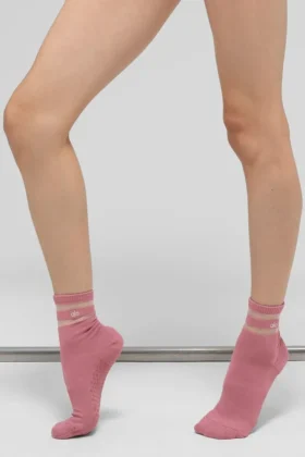 Pulse Grip-Socken für Damen – Pink Wild Rose