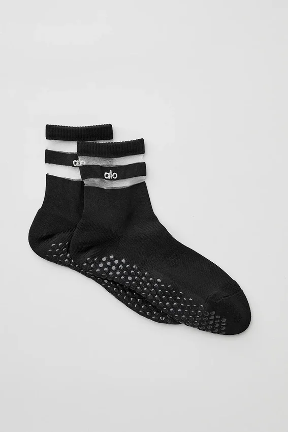 Pulse Grip-Socken für Damen – Schwarz