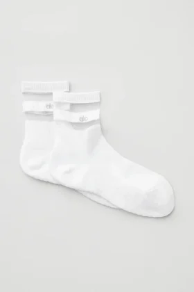 Pulse Grip-Socken für Damen – Weiß