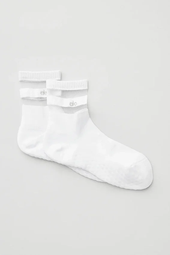 Pulse Grip-Socken für Damen – Weiß
