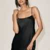 Radiance-Kleid aus Seidenmischung – Schwarz