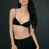 „Radiance“-Shorts aus Seidenmischung – Schwarz
