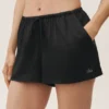 „Radiance“-Shorts aus Seidenmischung – Schwarz