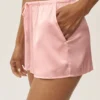 Radiance-Shorts aus Seidenmischung – Sonnengetränktes Rosa