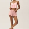 Radiance-Shorts aus Seidenmischung – Sonnengetränktes Rosa