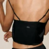 Radiance-Top aus Seidenmischung – Schwarz