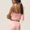 Radiance-Top aus Seidenmischung – Sonnengetränktes Rosa