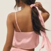 Radiance-Top aus Seidenmischung – Sonnengetränktes Rosa