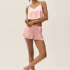 Radiance-Top aus Seidenmischung – Sonnengetränktes Rosa