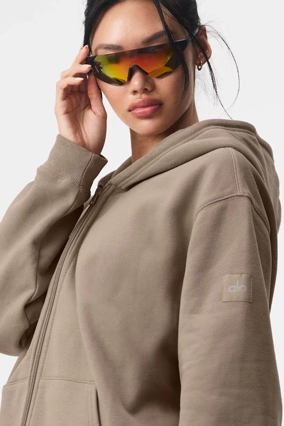 Renown Full-Zip-Hoodie – Gravel