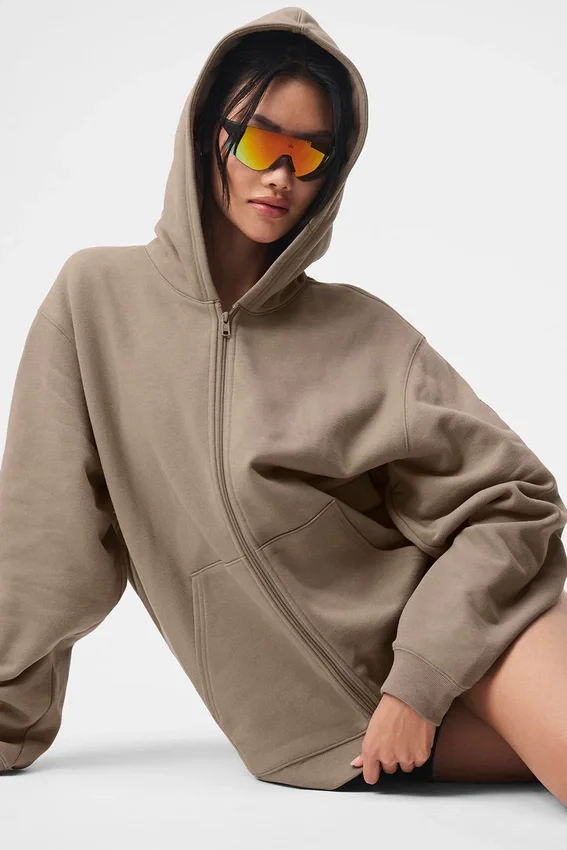Renown Full-Zip-Hoodie – Gravel