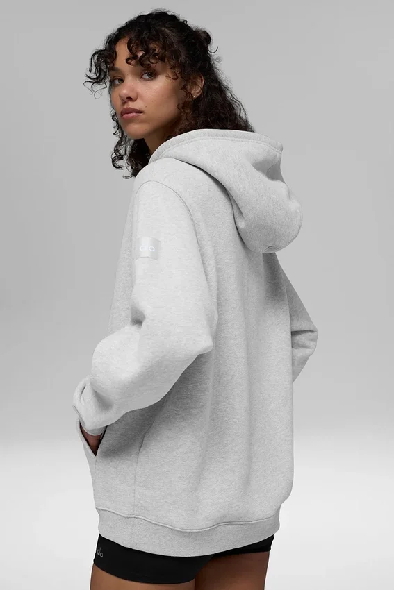 Renown Heavy Weight Full Zip Hoodie – Athletic Heather Grey