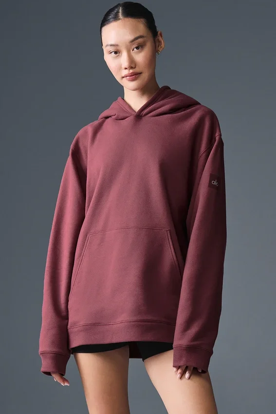 Renown Heavy Weight Hoodie – Burgundy Truffle