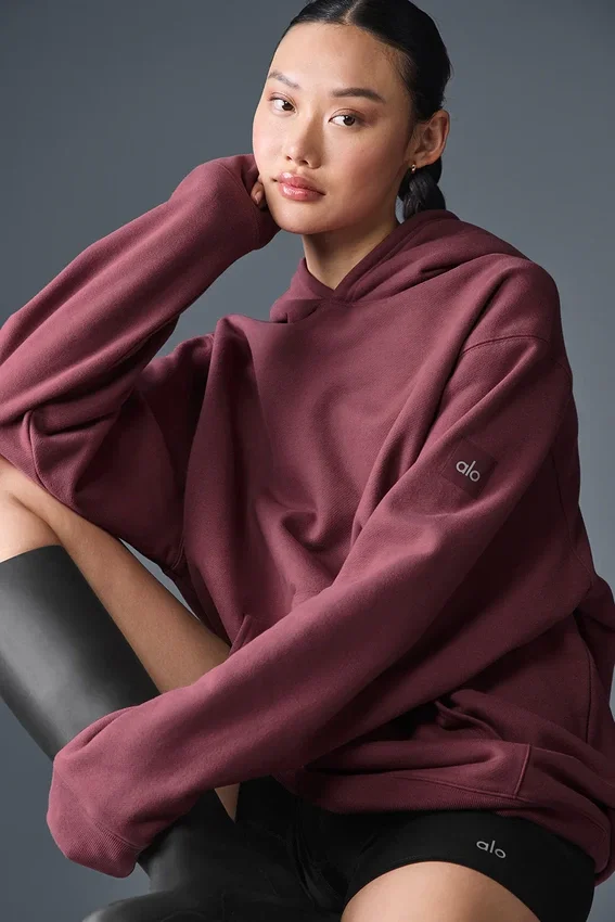 Renown Heavy Weight Hoodie – Burgundy Truffle